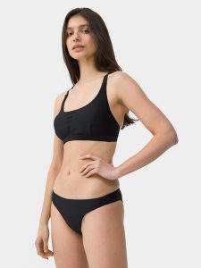 4F Góra od bikini z materiałów z recyklingu damska XS. Niebieskie bikini 4f, bez wzorów, z materiału. W wyprzedaży za 19,99 zł.