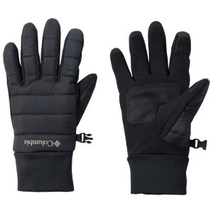 Rękawiczki sportowe damskie W Powder Lite II Glove. Czarne rękawiczki Columbia, bez wzorów, z poliesteru. Za 199,99 zł.