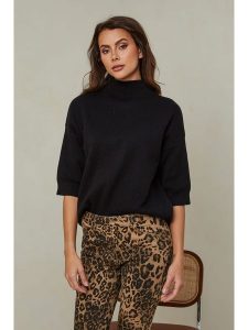 So Cachemire Sweter "Mahouca" w kolorze czarnym rozmiar: XL. Czarne swetry oversize So Cachemire, xl, bez wzorów, z kaszmiru, bez ramiączek. Za 176,45 zł.