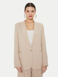 ViCOLO Marynarka TB1561 Beżowy Regular Fit. Brązowe marynarki i żakiety ViCOLO, s, bez wzorów, z wiskozy. Za 329,99 zł.