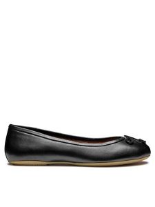 Geox Baleriny D Palmaria W D46XSA 000TU C9999 Czarny. Czarne balerinki Geox, bez wzorów, ze skóry, bez obcasa, bez zapięcia. Za 219,99 zł.