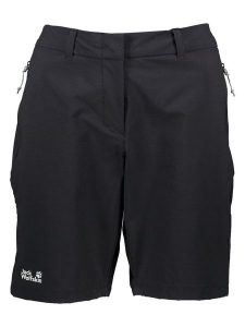 Jack Wolfskin Szorty funkcyjne "Hikeout" w kolorze czarnym rozmiar: 40. Czarne spodenki sportowe Jack Wolfskin, bez wzorów, outdoorowe. Za 210,32 zł.