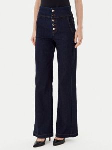 Rinascimento Jeansy CFC0124932003 Granatowy Wide Leg. Niebieskie jeansy Rinascimento, bez wzorów, z bawełny. Za 429,99 zł.