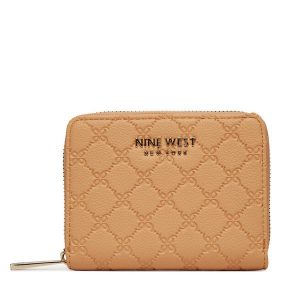Portfel Nine West. Brązowe portfele Nine West, bez wzorów. Za 69,99 zł.