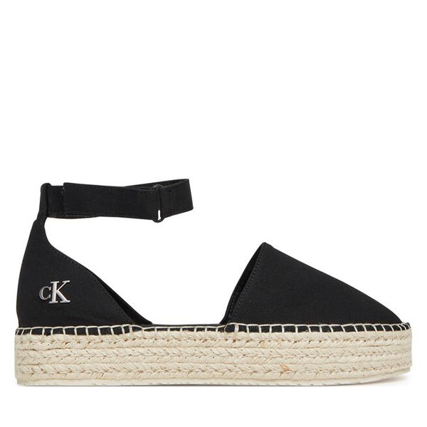 Espadryle Calvin Klein Jeans. Czarne espadryle Calvin Klein Jeans, bez wzorów, z jeansu, bez obcasa. Za 239,99 zł.
