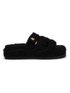 Steve Madden Klapki w kolorze czarnym rozmiar: 40. Czarne klapki Steve Madden, bez wzorów, z otwartym noskiem, bez obcasa. Za 240,99 zł.