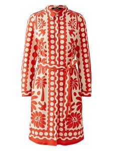 Miss Lagotte Sukienka w kolorze pomarańczowo-kremowym rozmiar: 42. Pomarańczowe sukienki Miss Lagotte, na co dzień, bez wzorów, z tkaniny, bez kołnierzyka, bez ramiączek, midi, proste. Za 184,02 zł.