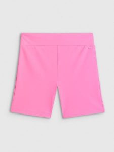 4F Legginsy krótkie dzianinowe damskie - różowe S. Czerwone legginsy 4f, bez wzorów, z dzianiny, krótkie. Za 69,99 zł.
