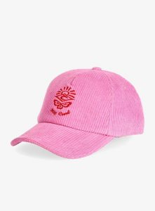 Czapka z daszkiem damska Rip Curl Icons Of Surf Cap. Czerwone czapki Rip Curl, bez wzorów, z bawełny, eleganckie. Za 109,99 zł.