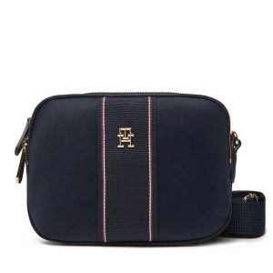 Torebka Tommy Hilfiger. Niebieskie listonoszki TOMMY HILFIGER, bez wzorów, bez dodatków. Za 239,99 zł.