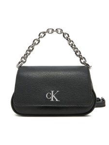 Calvin Klein Jeans Torebka Minimal Monogram Shoulder Bag20 LV04K3134G Czarny. Czarne listonoszki Calvin Klein Jeans, bez wzorów, z jeansu, bez dodatków. Za 239,99 zł.
