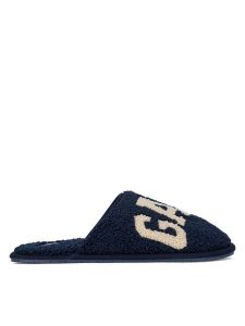Gap Kapcie PLANO HOMESLIPPER W GP508015AW-NVOF Granatowy. Niebieskie kapcie GAP, bez wzorów, z materiału. Za 129,99 zł.
