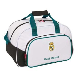 Real Madryt torba sportowa biała. Białe torby podróżne i sportowe REAL MADRID, bez wzorów, z materiału. Za 173,30 zł.