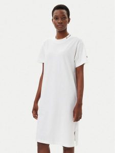 Champion Sukienka codzienna 117782 Biały Loose Fit. Białe kombinezony Champion, na co dzień, m, bez wzorów, z bawełny, bez kołnierzyka, bez ramiączek, proste. Za 109,99 zł.