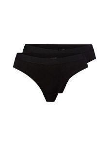 Snocks figi brazylijskie w 2-paku Kobiety Bawełna czarny, XL. Czarne figi Snocks, bez wzorów, z bawełny. Za 89,95 zł.