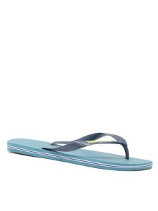 Havaianas Japonki 41108501671-W Niebieski. Niebieskie klapki Havaianas, bez wzorów, z gumy, bez obcasa. Za 59,99 zł.