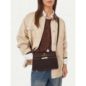 Torebka Beverly Hills Polo Club. Brązowe listonoszki Beverly Hills Polo Club, bez wzorów, bez dodatków. Za 179,99 zł.