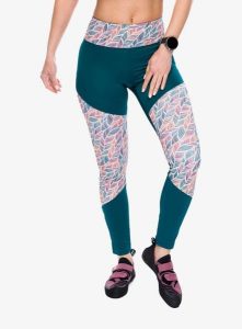 Legginsy wspinaczkowe damskie Ocun Rhea Leggings. Zielone legginsy Ocun, bez wzorów, z elastanu, długie. Za 126,49 zł.