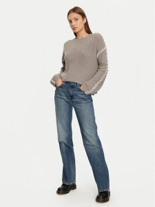 JDY Sweter Rosella 15329787 Szary Regular Fit. Szare swetry klasyczne JDY, xs, z syntetyku, bez kołnierzyka. Za 79,99 zł.
