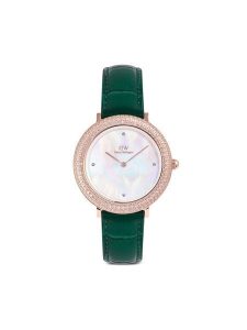 Daniel Wellington Zegarek Crystalline Bezel 32 DW00100826 Różowe złoto. Czerwone, analogowe zegarki Daniel Wellington. Za 969,99 zł.