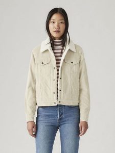 Levi's Kurtka dżinsowa w kolorze beżowym rozmiar: M. Brązowe kurtki Levi's®, m, bez wzorów, z bawełny, bez kaptura. Za 231,61 zł.