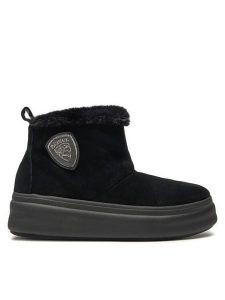 Blauer Śniegowce Emery 02 F4EMERY02 Czarny. Czarne buty zimowe Blauer, ze skóry, bez obcasa, bez zapięcia. Za 329,99 zł.