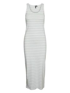 Vero Moda Sukienka w kolorze biało-granatowym rozmiar: M. Białe sukienki Vero Moda, m, bez wzorów, bez kołnierzyka, bez ramiączek, maxi. Za 66,00 zł.