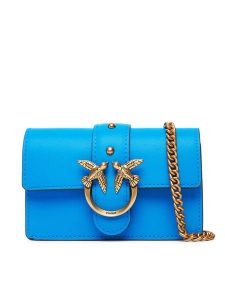 PINKO Torebka Love One Micro C . AI 24-25 PCPL 100064 A0F1 Niebieski. Niebieskie torebki klasyczne Pinko, bez wzorów, ze skóry, bez dodatków. Za 599,99 zł.