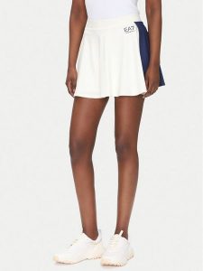 EA7 Emporio Armani Spódnica tenisowa 7W000204 AF13282 M0058 Biały Regular Fit. Białe szorty EA7 Emporio Armani, bez wzorów, z syntetyku, sportowe. Za 299,99 zł.