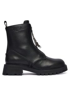 Pepe Jeans Trapery Stacy Hug W PLS500024 Czarny. Czarne buty zimowe Pepe Jeans, z jeansu, bez obcasa, bez zapięcia. Za 619,99 zł.