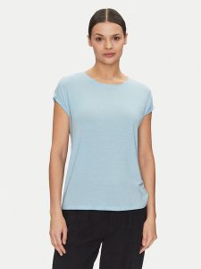 Vero Moda T-Shirt Ava 10284468 Niebieski Regular Fit. Niebieskie t-shirty Vero Moda, m, bez wzorów, z lyocellu, bez kołnierzyka, bez ramiączek. Za 39,99 zł.