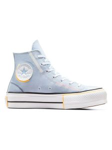 Converse Sneakersy "Chuck Taylor Lift Platform" w kolorze błękitnym rozmiar: 37,5. Niebieskie trampki Converse, bez wzorów, za kostkę, bez zapięcia. Za 263,53 zł.