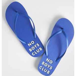 Klapki No boys club - Niebieski. Klapki marki Sinsay. Za 9,99 zł.