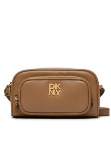 DKNY Torebka Philo Crossbody R42EKE53 Brązowy. Brązowe torebki klasyczne DKNY, bez wzorów, ze skóry, bez dodatków. Za 669,99 zł.