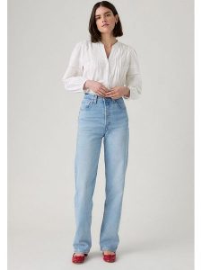 Levi's Dżinsy - Regular fit - w kolorze błękitnym rozmiar: W28/L32. Niebieskie jeansy Levi's®, z aplikacjami. Za 262,91 zł.
