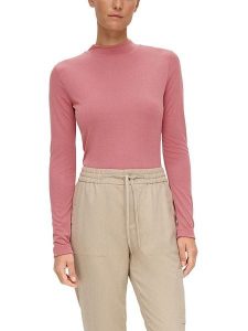 S.Oliver Koszulka w kolorze jasnoróżowym rozmiar: 42. Różowe bluzki s.Oliver, s, bez wzorów, prążkowane, bez kołnierzyka, bez ramiączek. Za 78,99 zł.