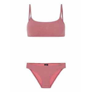 Damski 2-częściowy kostium kąpielowy typu bralette Protest Prthizz. Czerwone bikini Protest, bez wzorów. W wyprzedaży za 191,35 zł.