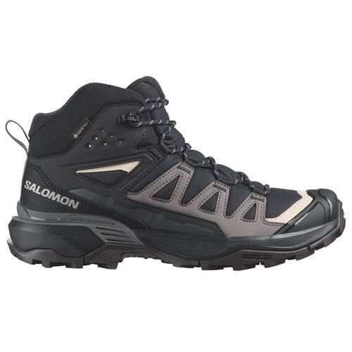 Buty trekkingowe damskie Salomon X Ultra Mid 360 Gtx Gore-tex. Czarne buty trekkingowe Salomon, z gore-texu, za kostkę, bez zapięcia. Za 693,00 zł.