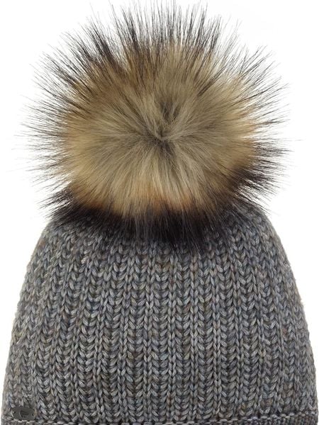 Eisbär Czapka "Aurelie Lux" w kolorze szaro-jasnobrązowym rozmiar: onesize. Szare czapki Eisbar, bez wzorów, prążkowane. Za 139,54 zł.