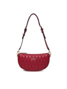 Guess Torebka Valla Mini HWQG81 22720 Czerwony. Czerwone torebki klasyczne Guess, z aplikacjami, ze skóry, bez dodatków. Za 379,99 zł.