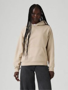 Levi's Bluza w kolorze beżowym rozmiar: S. Brązowe bluzy Levi's®, s, bez wzorów, z bawełny, z kapturem. Za 121,45 zł.