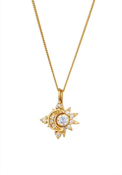 Elli Naszyjnik z Wisiorkiem Damski Cyrkonia Diamentowa Biała 925 Sterling Silver Pozłacany 45 cm Naszyjniki 1 ct. Białe naszyjniki Elli, z cyrkonią, pozłacane. Za 293,99 zł.