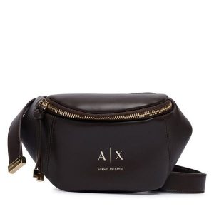 Nerka Armani Exchange. Brązowe nerki i saszetki Armani Exchange, bez wzorów. Za 454,99 zł.