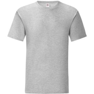 Koszulka Unisex Dla Dorosłych Iconic Heather. Szare bluzki FRUIT OF THE LOOM, xl, bez wzorów, sportowe, bez kołnierzyka, bez ramiączek. Za 53,99 zł.