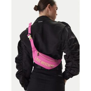 Nerka LOVE MOSCHINO. Czarne nerki i saszetki LOVE MOSCHINO, bez wzorów. Za 919,99 zł.