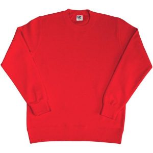 Damska Bluza Z Długim Rękawem I Okrągłym Dekoltem. Czerwone bluzy SG, xs, bez wzorów, bez kaptura. Za 76,99 zł.