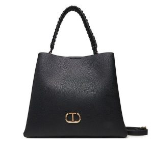 Torebka TWINSET. Czarne torebki klasyczne Twinset, bez wzorów, bez dodatków. Za 589,99 zł.