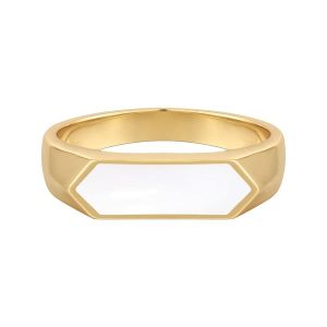 Glanzstücke München Pierścionek Srebro wysokiej próby Żółte złoto Pierścionki 1 ct Damski. Żółte pierścionki Glanzstücke München, pozłacane. Za 239,99 zł.