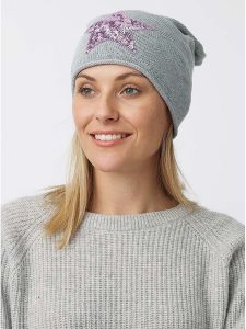 Zwillingsherz Czapka beanie w kolorze szarym rozmiar: onesize. Szare czapki Zwillingsherz, bez wzorów, z kaszmiru. Za 83,42 zł.