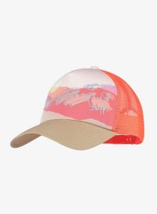 Czapka z daszkiem Buff Trucker Cap - enia multi. Czerwone czapki Buff, bez wzorów, z bawełny. Za 109,99 zł.